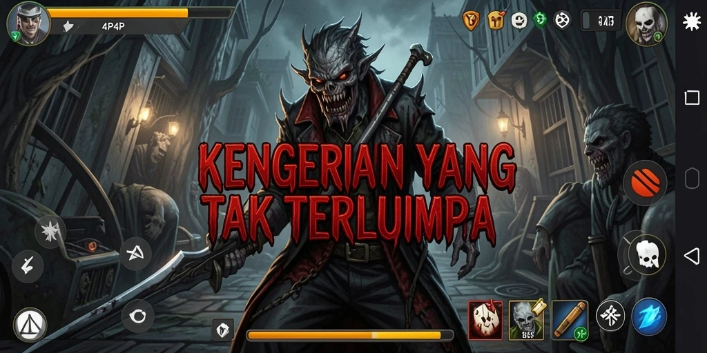 Gameplay mencekam dalam 4P4P, penuh ketegangan dan kengerian.