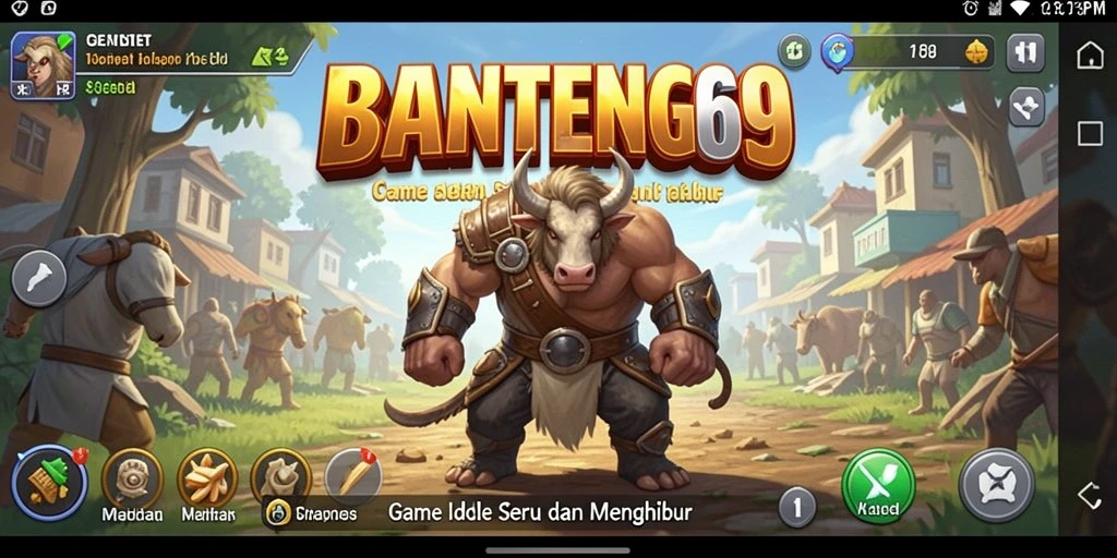 Gameplay BANTENG69 menunjukkan aksi pengumpulan sumber daya yang menarik.