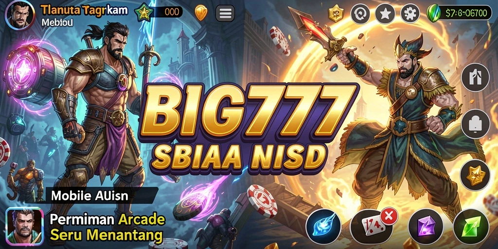 Screenshot gameplay BIG777 menampilkan aksi arcade yang seru dan penuh warna.