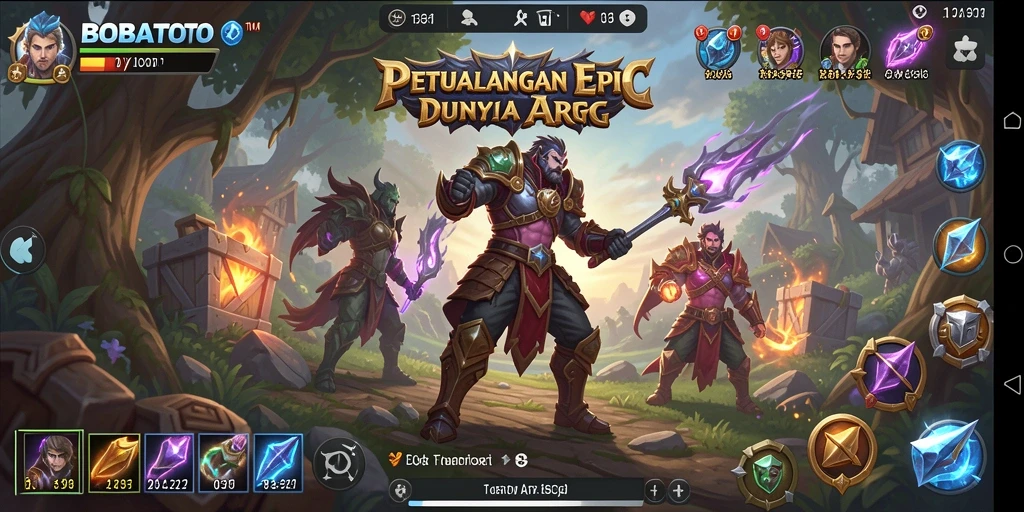 Gambaran aksi seru dalam gameplay BOBATOTO.