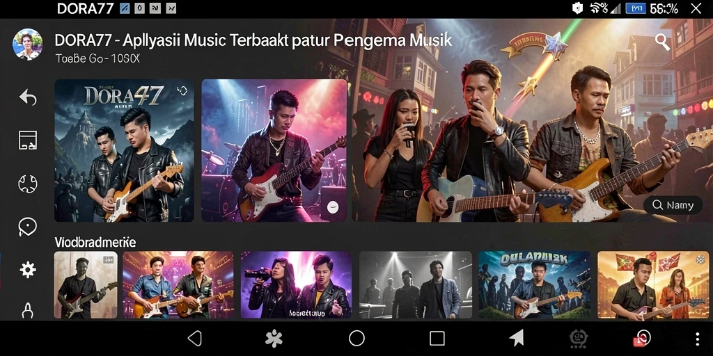 Tampilan menarik dari gameplay DORA77 yang penuh musik.