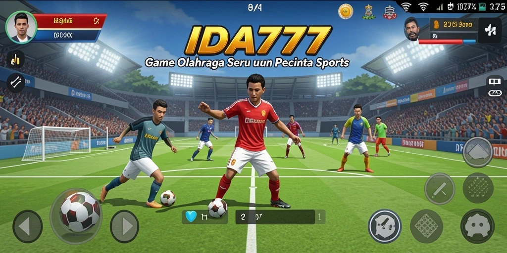 Screenshot IDA777 menampilkan aksi seru dalam gameplay olahraga.