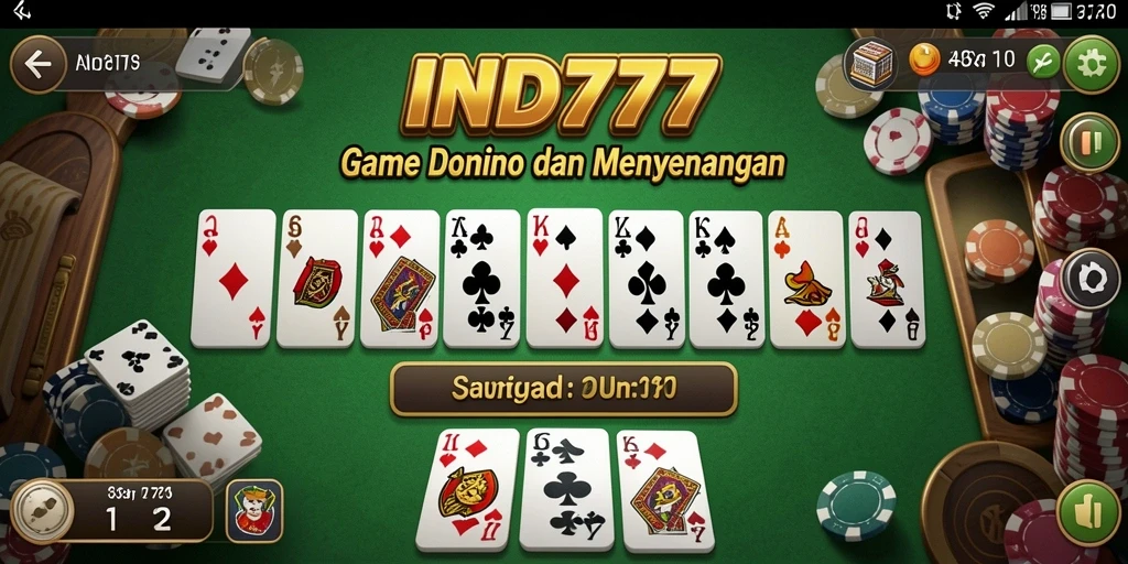 Tampilan gameplay Domino yang menarik di IND777.