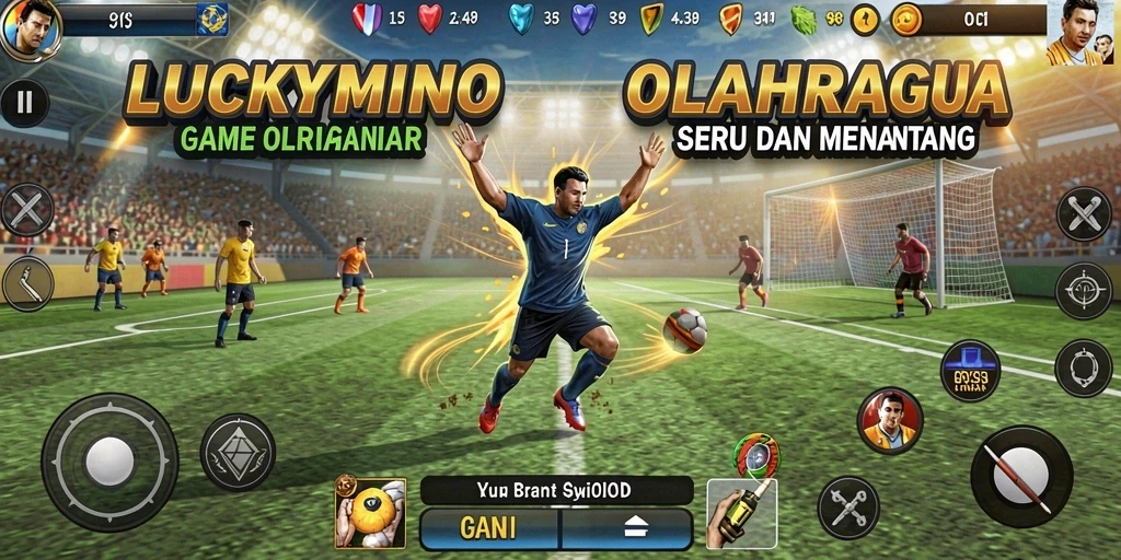 Gameplay menarik dengan berbagai jenis olahraga yang seru.