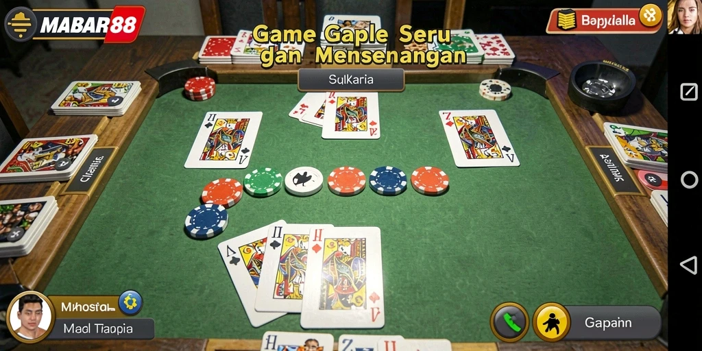 Tampilan gameplay MABAR88 yang menantang dan interaktif.