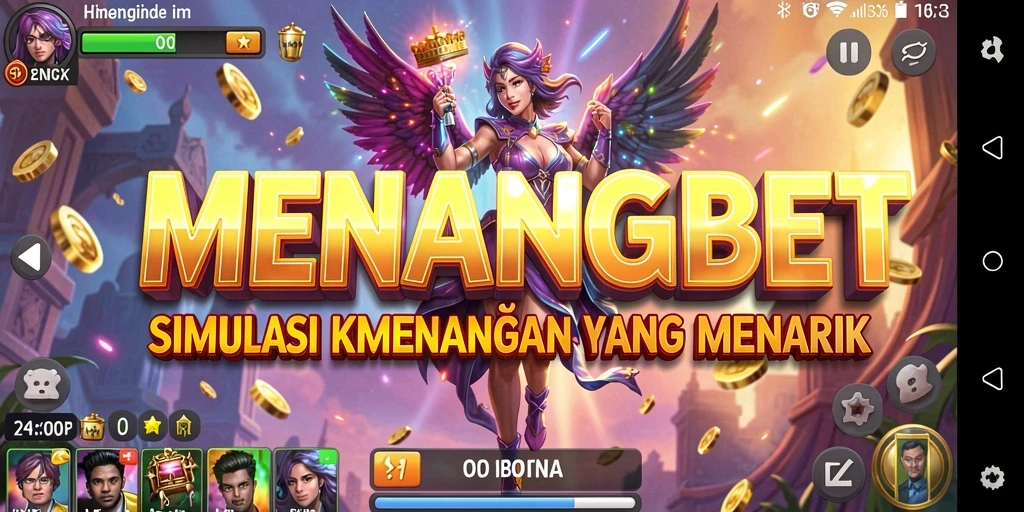Tampilan gameplay MENANGBET yang mendebarkan dan penuh warna.