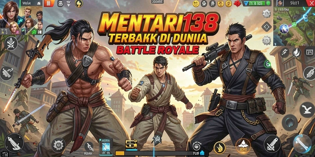 Gameplay seru MENTARI138 di arena Battle Royale.