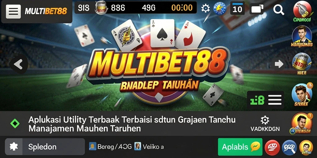 Tampilan utama MULTIBET88 menampilkan fitur utilitas taruhan yang menarik.