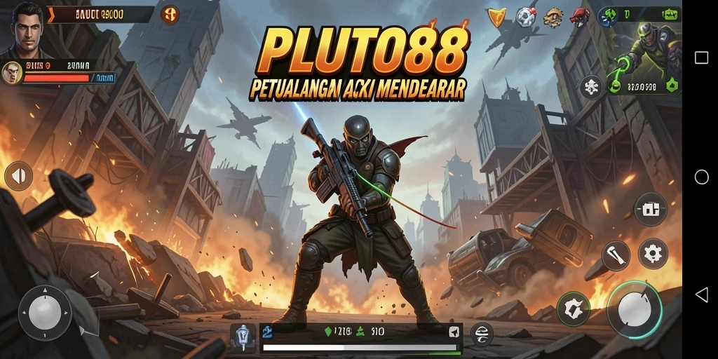 Screenshot gameplay <strong>PLUTO88</strong> yang menampilkan aksi mendebarkan.