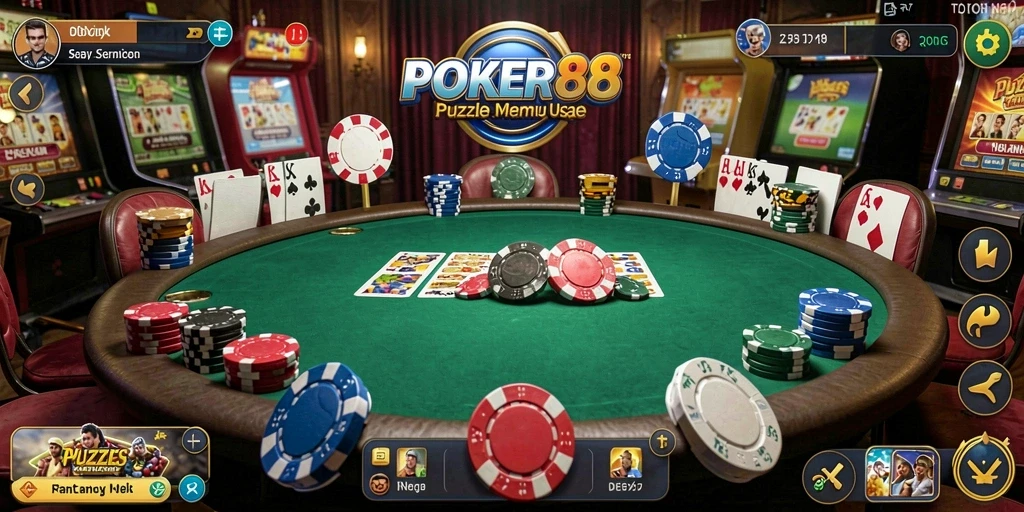 Tampilan gameplay POKER88 yang seru dan penuh tantangan.