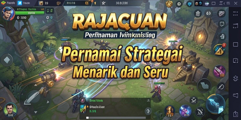 Screenshot gameplay RAJACUAN dengan tampilan strategi yang mendebarkan.