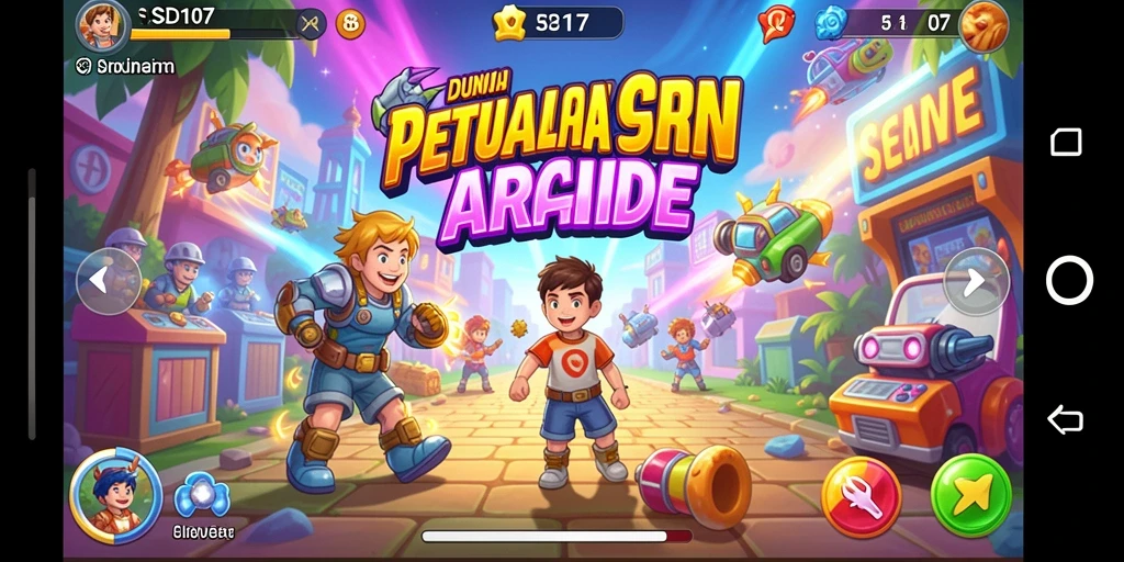 Gameplay seru dan menantang dalam SD107 dengan grafis warna-warni.
