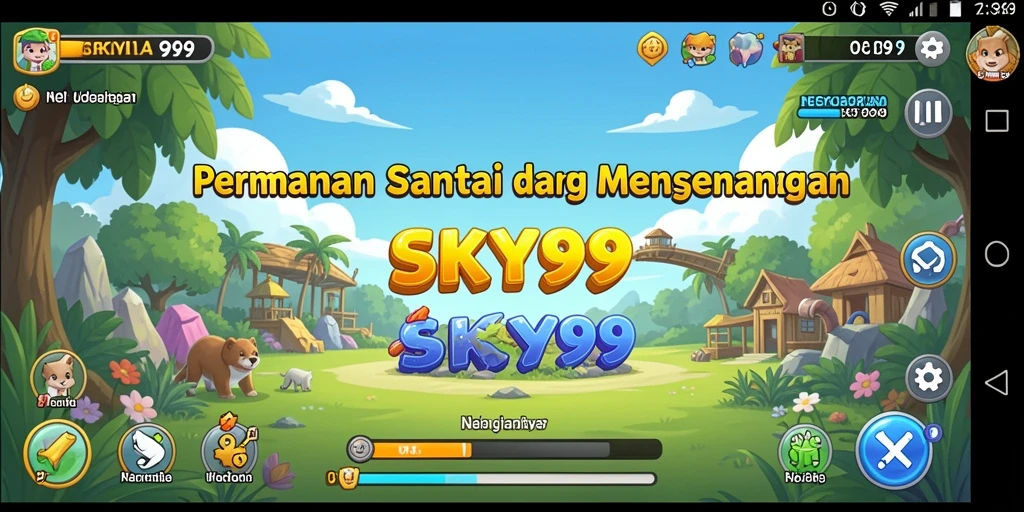 Tampilan gameplay <strong>SKY99</strong> yang ceria dan memikat.