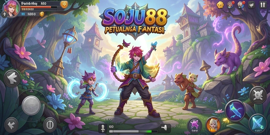 Gameplay seru dalam petualangan di SOJU88, eksplorasi dunia luas.