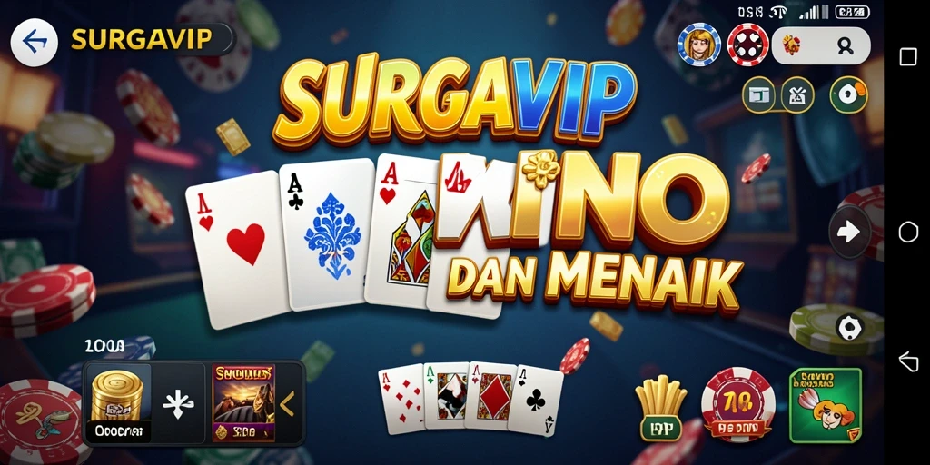 Tampilan gameplay seru dan interaktif dari SURGAVIP.